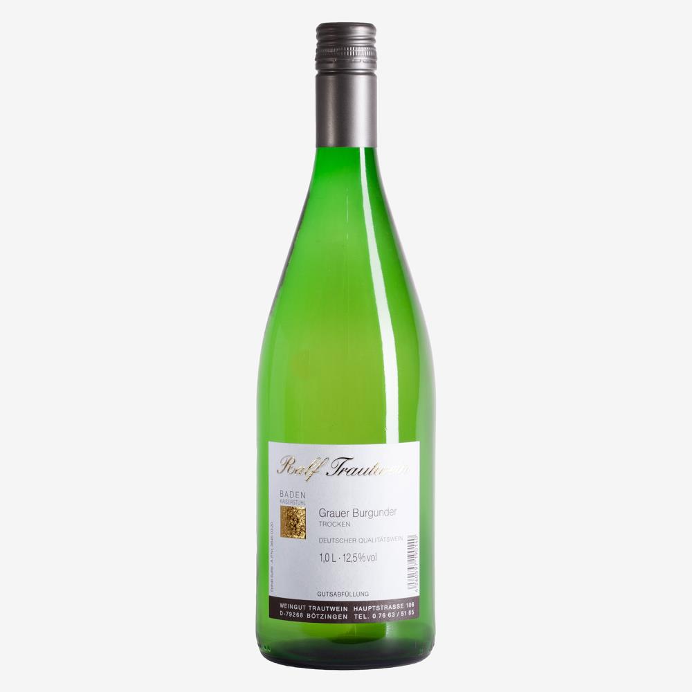 25 Grauer Burgunder QbA trocken, 1,0 Liter, Weingut Ralf Trautwein