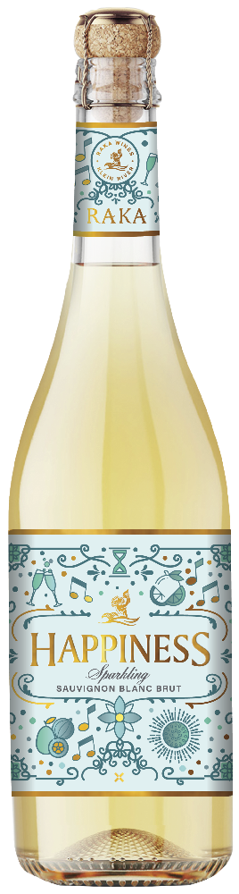 HAPPINESS Sparkling Sauvignon Blanc Brut, Raka Winery, WO Overberg