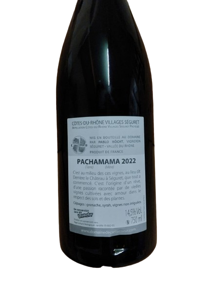 24 Cuvée PACHAMAMA Séguret C.d.R.Villages Dom.de Creve Coeur (biodynamisch)